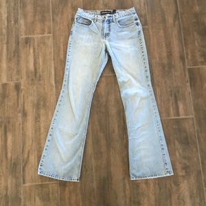 Vintage acid wash Express Jeans, low rise flare